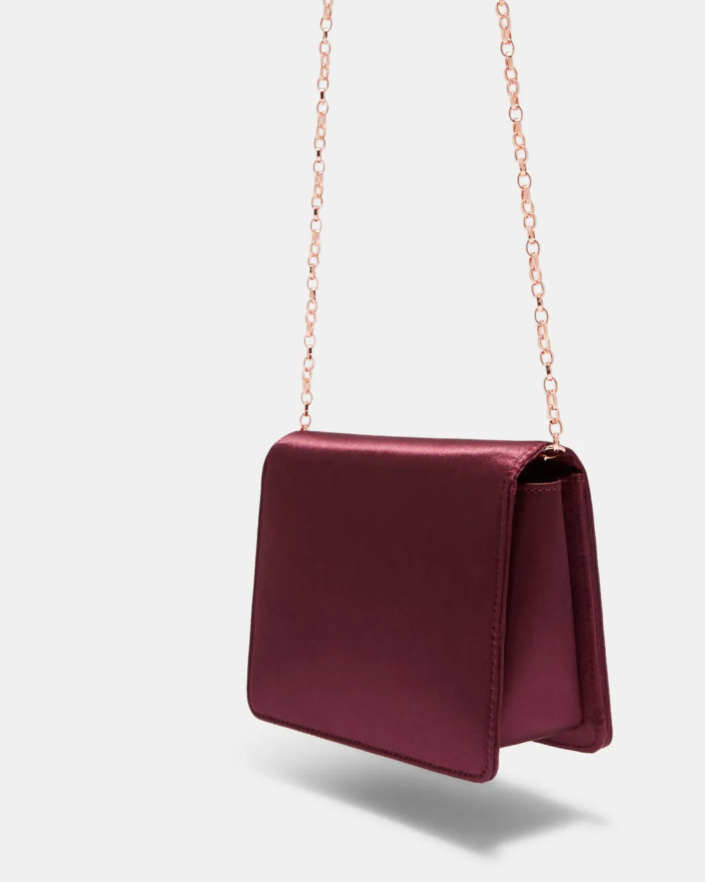 Eveelyn Looped Bow Evening Bag - Deep Purple