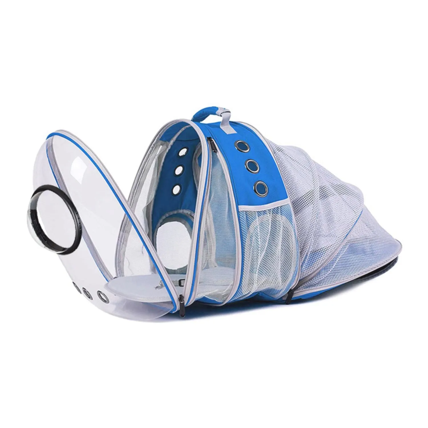 Expandable Waterproof Pet Backpack with Transparent Cover