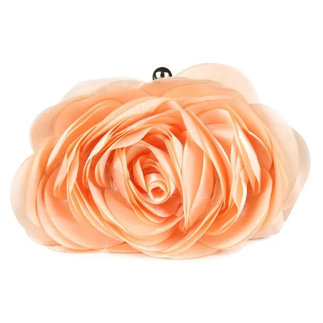 Fashion Flower Design Evening Purse-for Bride or Evening Wear Clutch