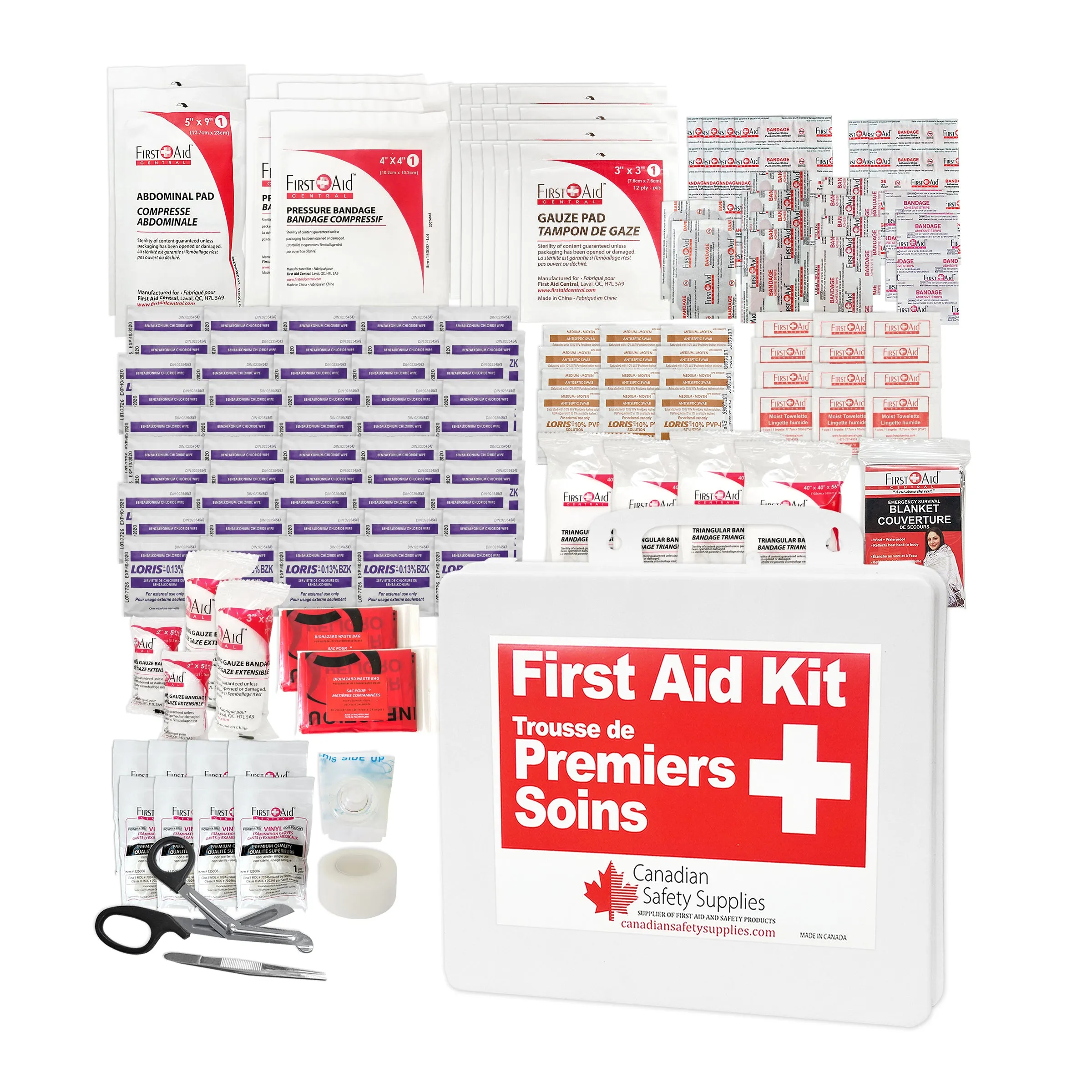 First Aid Kit Type 2 Basic, as per CSA Z1220-17 Standard - Medium (26-50 Workers)