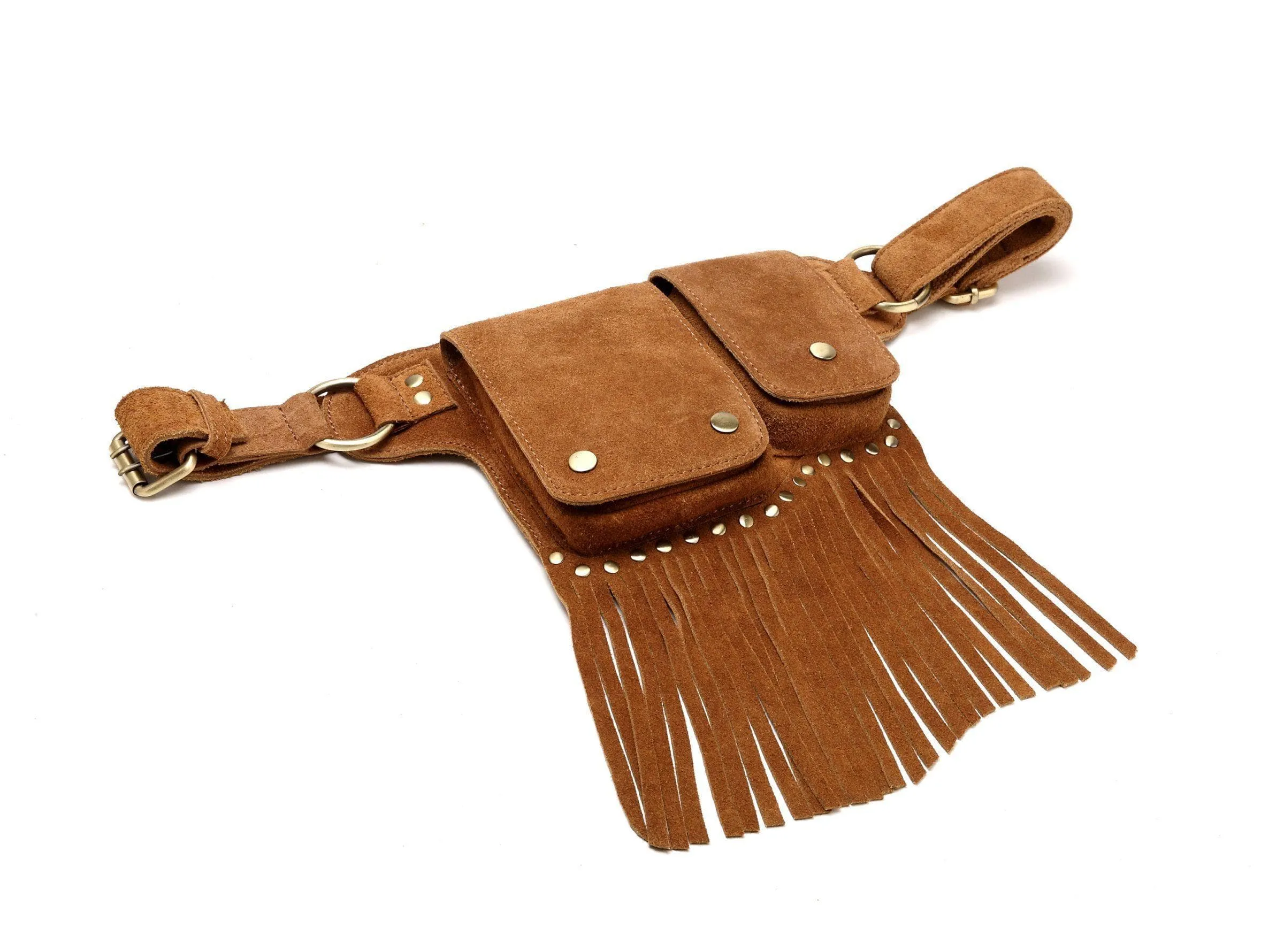 Floretta Suede Leather Fringe Waistpack