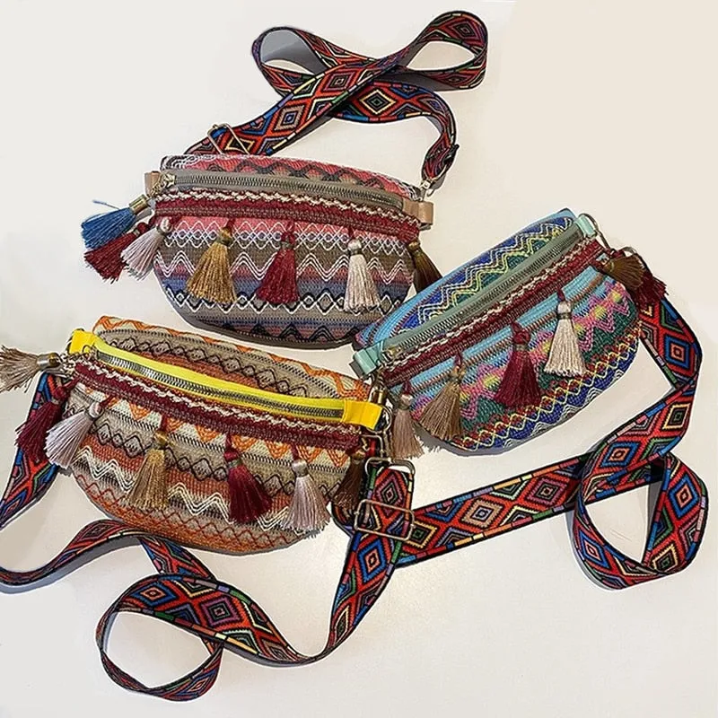 Folk Style Waist Bag