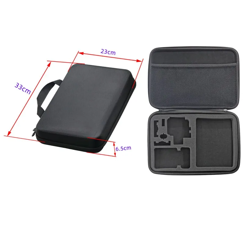 For GoPro Hero 10 9 8 7 Session SJCAM Xiaomi Yi 2 4K Mijia Go Pro Accessories Sport Camera Portable Storage Case Collection Bag