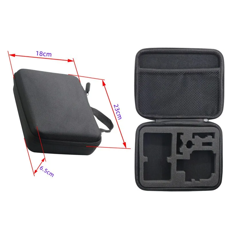 For GoPro Hero 10 9 8 7 Session SJCAM Xiaomi Yi 2 4K Mijia Go Pro Accessories Sport Camera Portable Storage Case Collection Bag