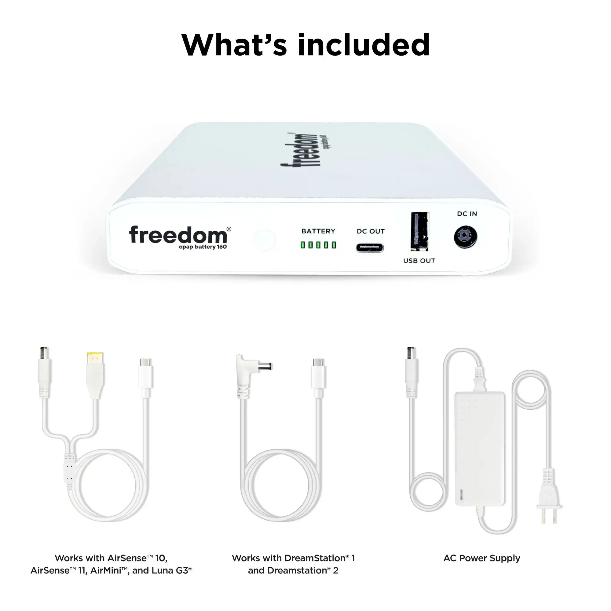 Freedom 160 CPAP Battery Backup Power Supply