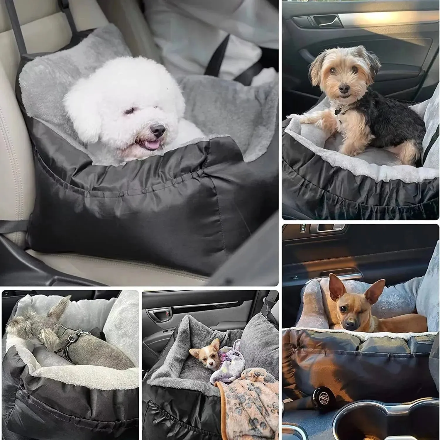 Funki Buys | Pet Car Seats | Plush Luxury Pet Car Travel Seats