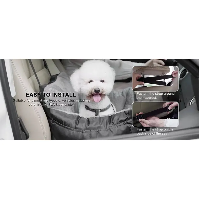 Funki Buys | Pet Car Seats | Plush Luxury Pet Car Travel Seats