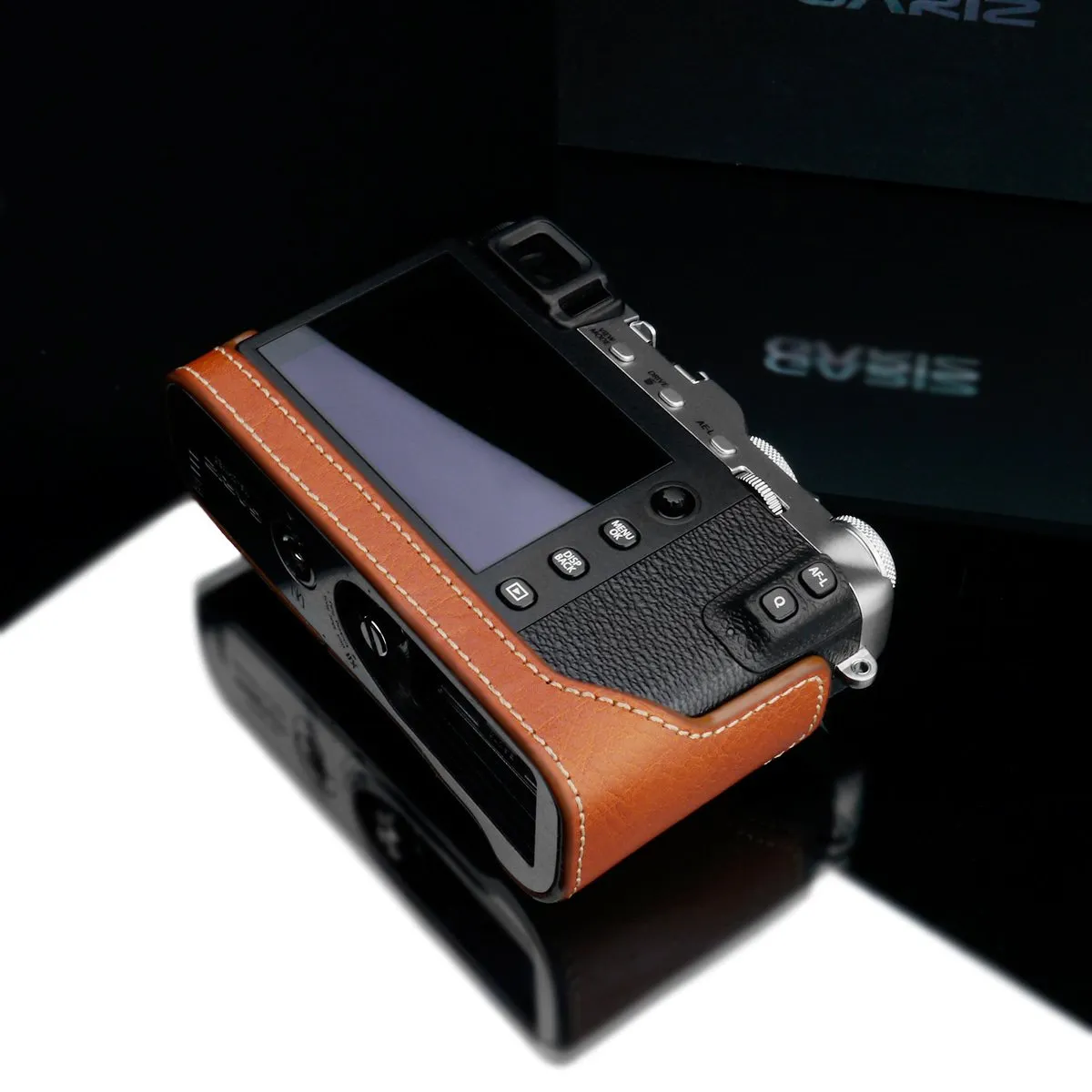 Gariz Camel Leather Camera Half Case XS-CHXE3CM for Fuji Fujifilm X-E3