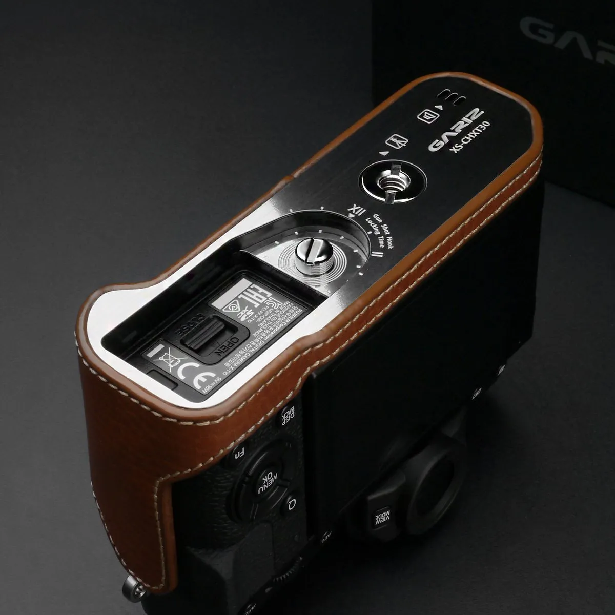 Gariz Camel Leather Camera Half Case XS-CHXT30CM for Fuji Fujifilm X-T10 X-T20 X-T30