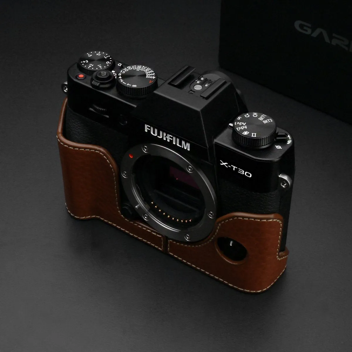 Gariz Camel Leather Camera Half Case XS-CHXT30CM for Fuji Fujifilm X-T10 X-T20 X-T30