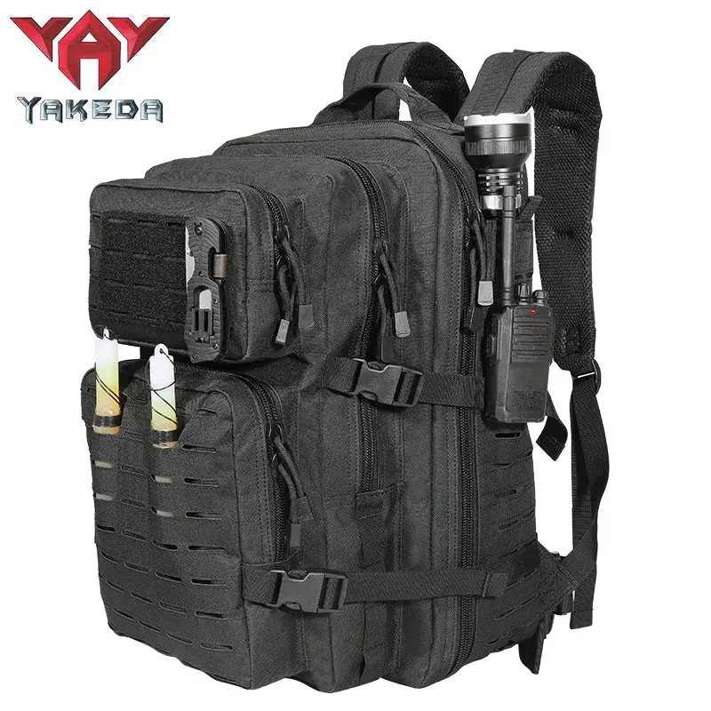 GB-0065 Mountaineering Military Tactical Backpack Men's Hiking Sports Backpack Camouflage System 3P Outdoor Bag 45L