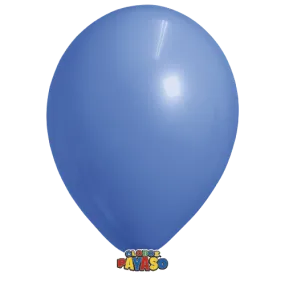 Globos Payaso 10in Balloon Pastel Dark Blue 50ct