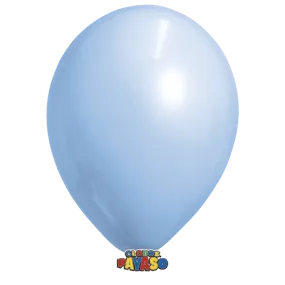 Globos Payaso 10in Balloon Pastel Light Blue 50ct