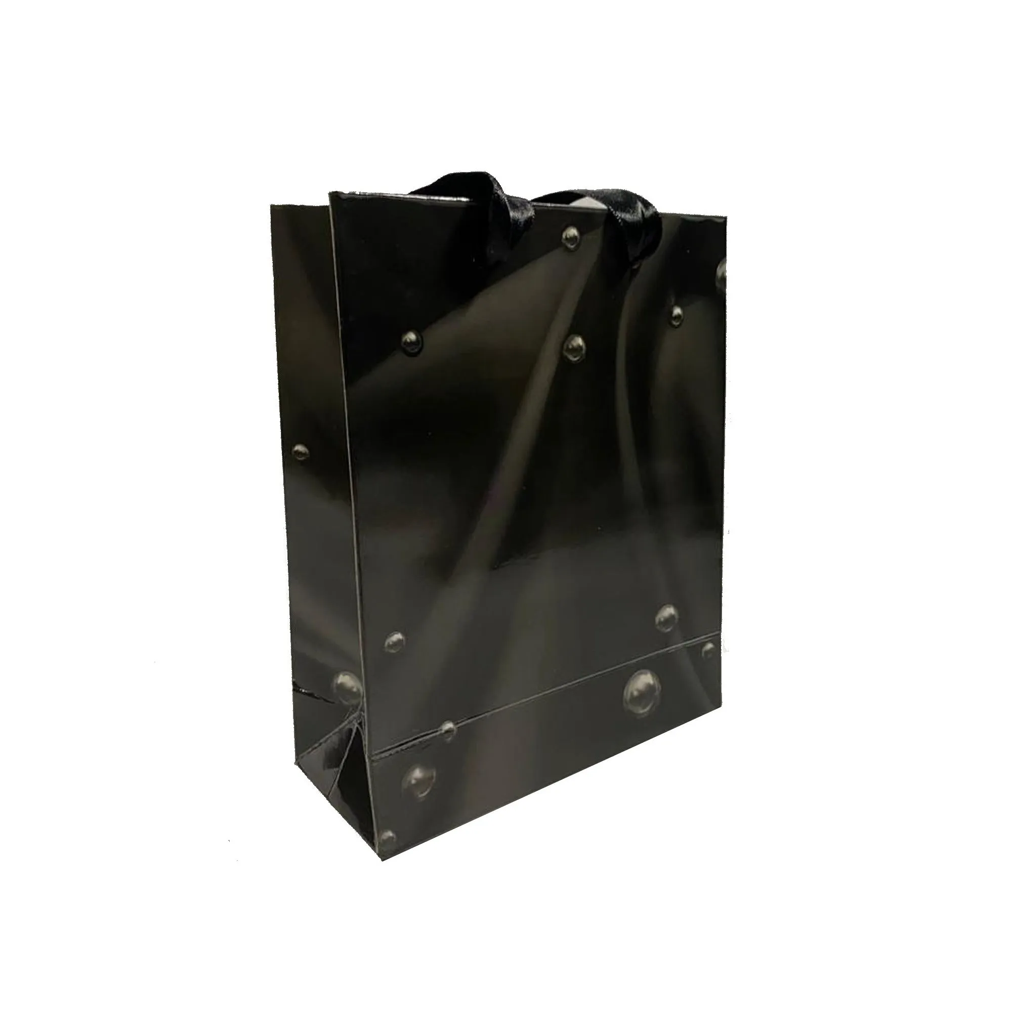 Glossy Laminated Silky Ribbon Handle Paper Bags