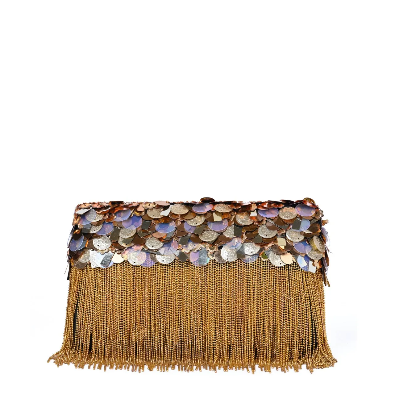 Gold Shimmy Ombre' Clutch