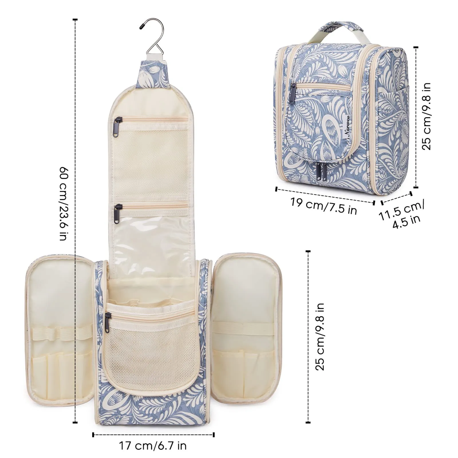 Hanging Travel Toiletry Cosmetic Bag for Women and Men (NW5026)