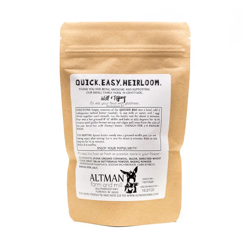 Heirloom Yellow Stone Ground Buttermilk Cornbread Mix (Wholesale)