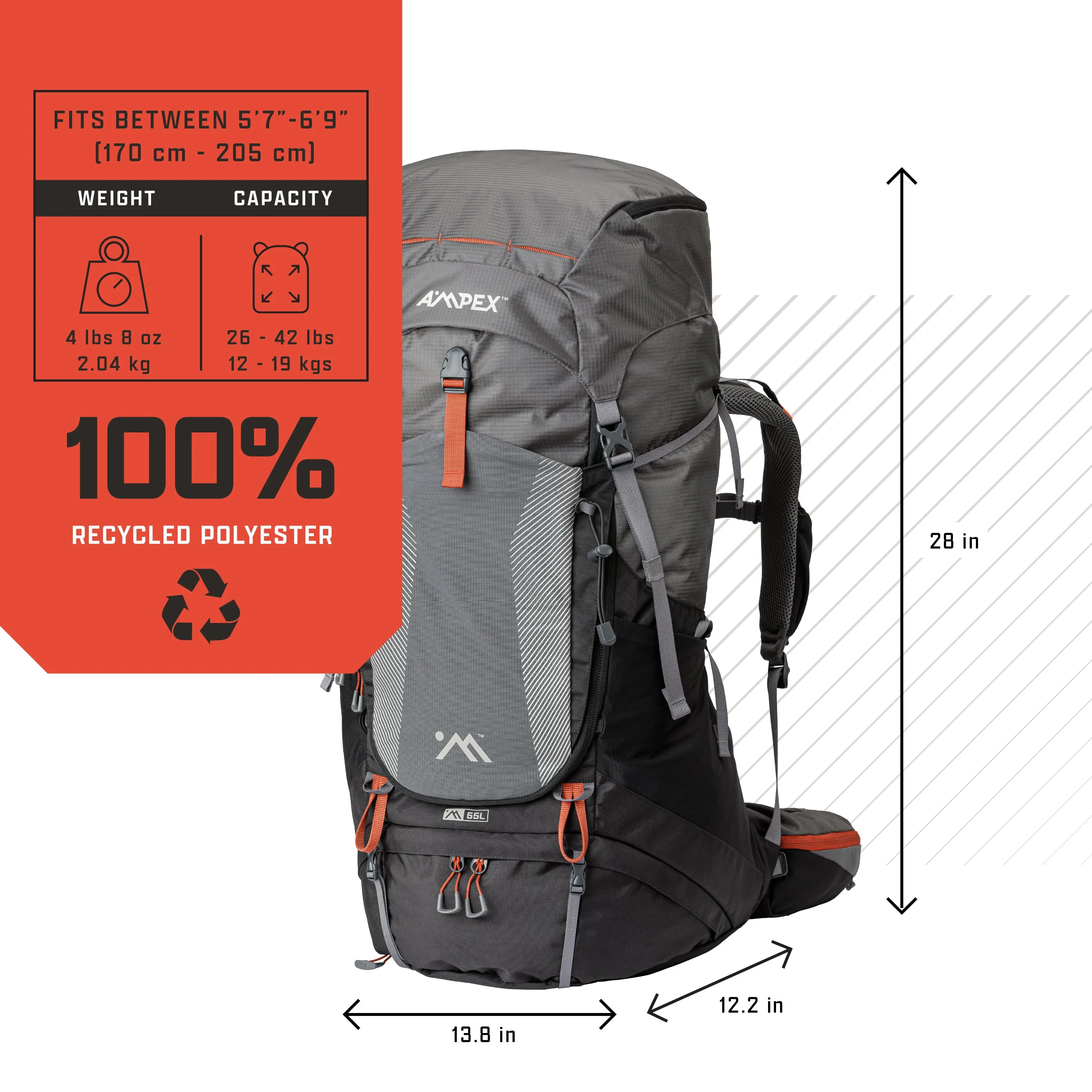 Hiking Backpack 65L