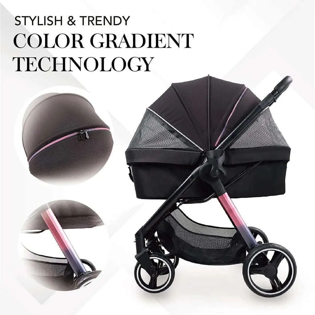 Ibiyaya Retro Luxe Large Pet Stroller