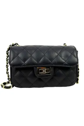 Italian Leather Quilted Bag