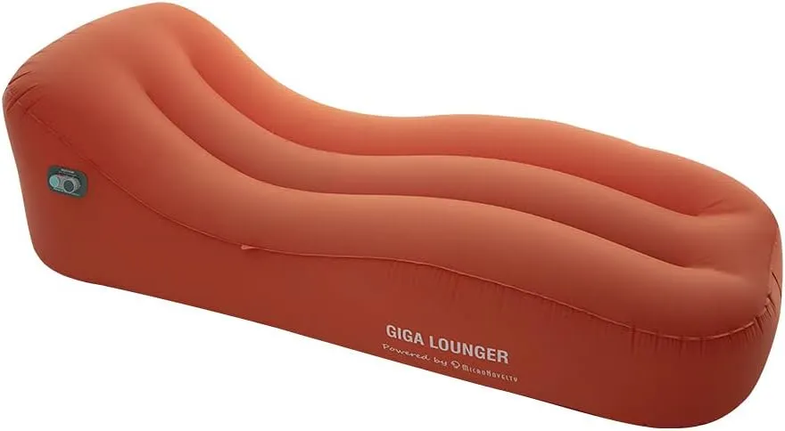 ITEM# 0106   MicroNovelty GIGA Lounger GS1:one-Key Automatic Inflatable Lounger,Integrated Electric Pump & Power Bank,Inflate with just one Click,100s Fast Inflating,150kg Bear Weight,Wear-Resistant Material (Watch Video)