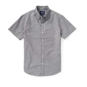 Japanese Chambray Short Sleeve Shirt - Gray