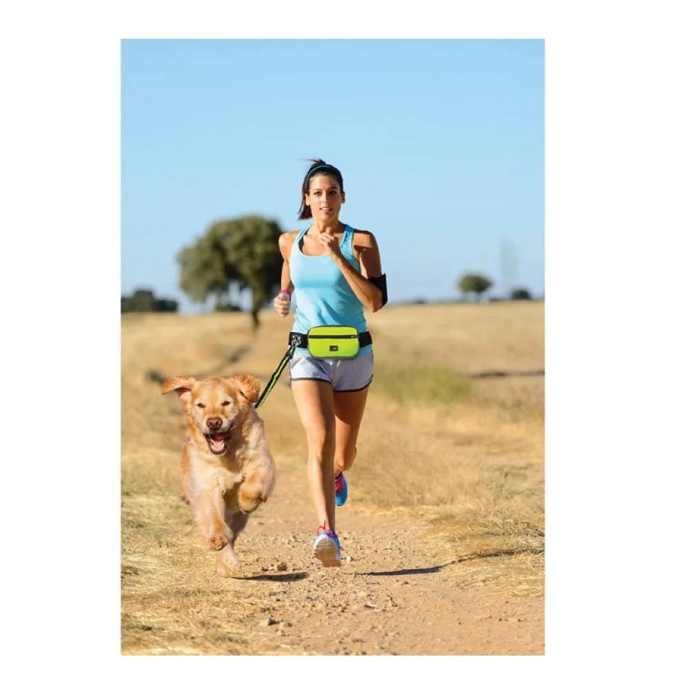 Jogging Dog Bungee Leash - Adjustable Waist Belt Bag   Hands Free