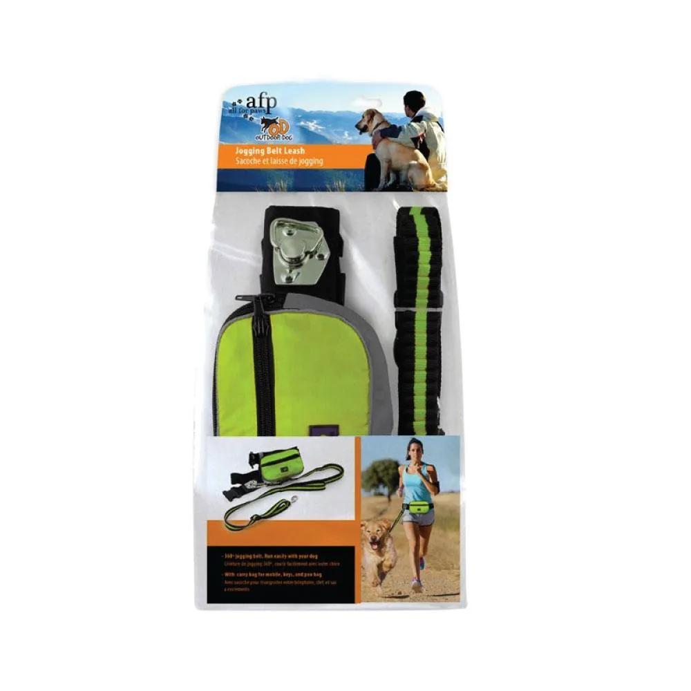 Jogging Dog Bungee Leash - Adjustable Waist Belt Bag   Hands Free