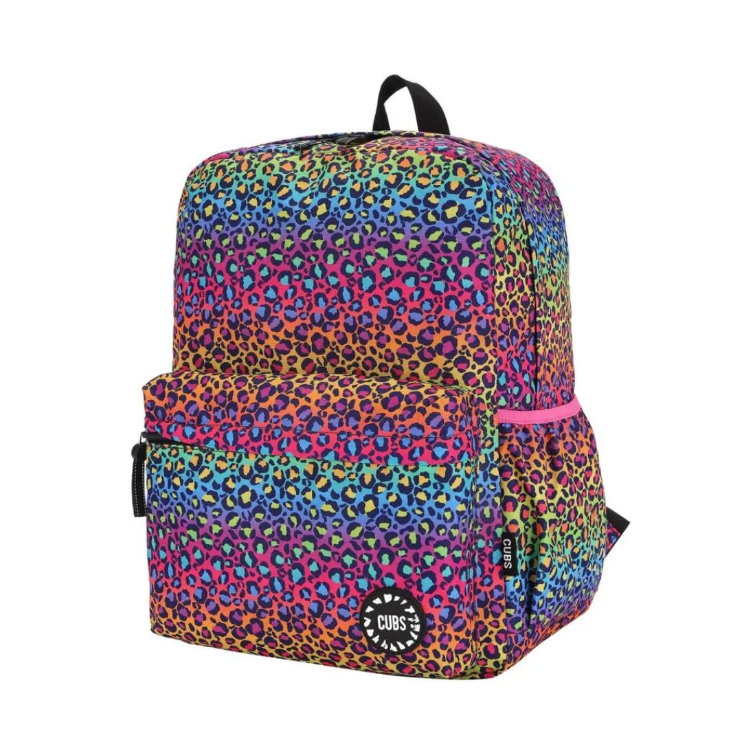 Junior Student Rainbow Leopard Backpack