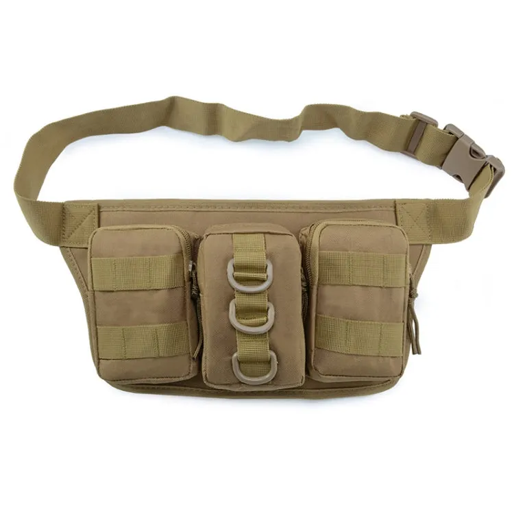 JUNSUNMAY J010 2L Waterproof Outdoor Sports Multifunction Waist Bag(Khaki)