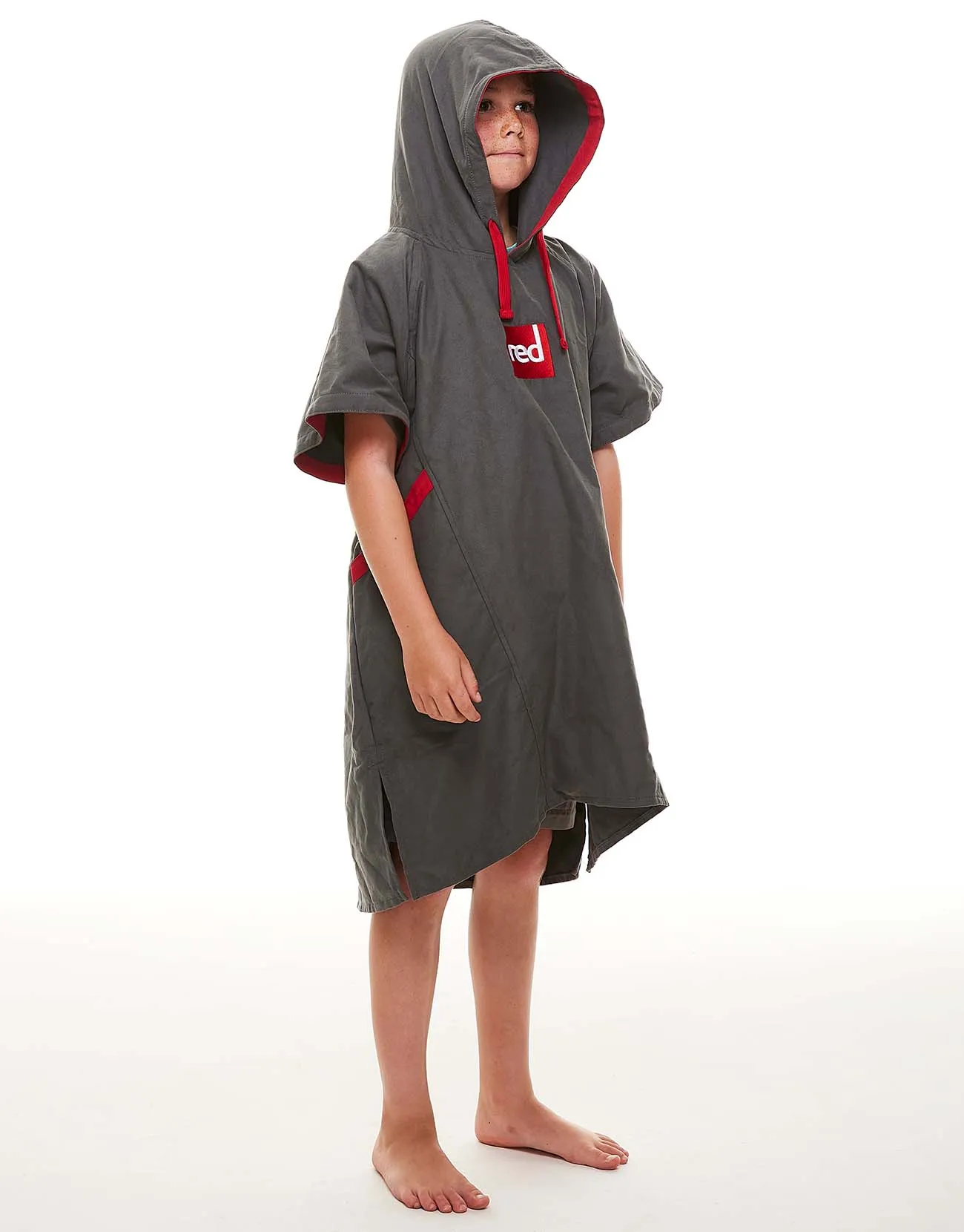 Kids Quick Dry Microfibre Changing Robe - Grey