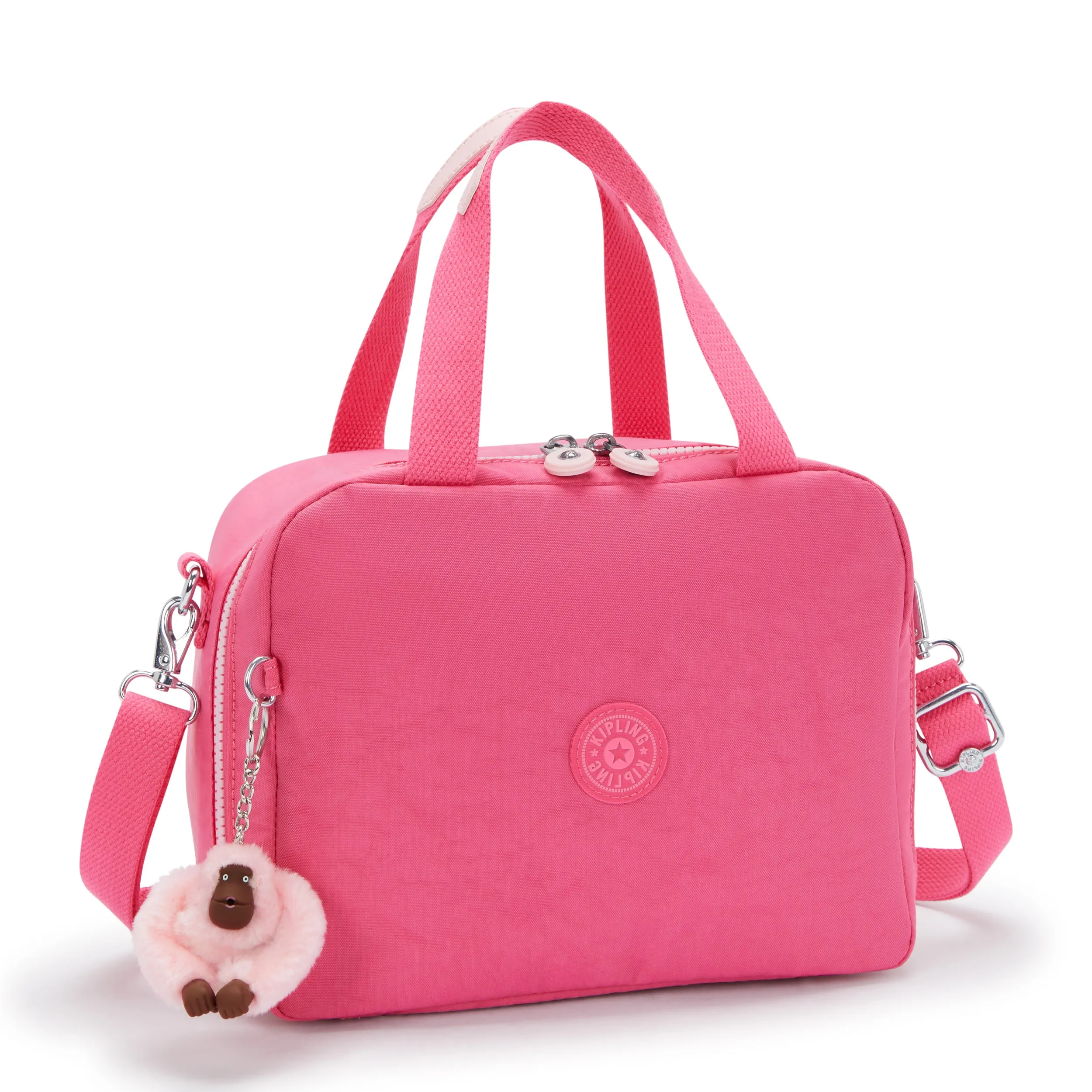 Kipling Miyo Happy Pink C Large Lunch Bag with Trolley Sleeve C215381-BZ8