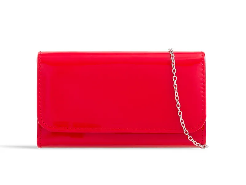 Koko Patent Clutch Evening Bag