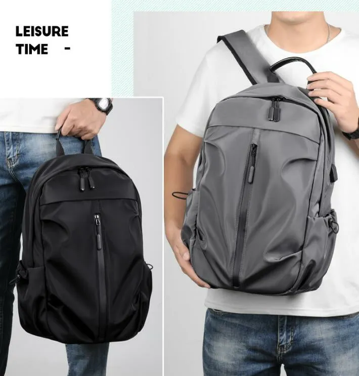 Laptop Backpack Shoulder Bag With USB Charging TB505 - Grey