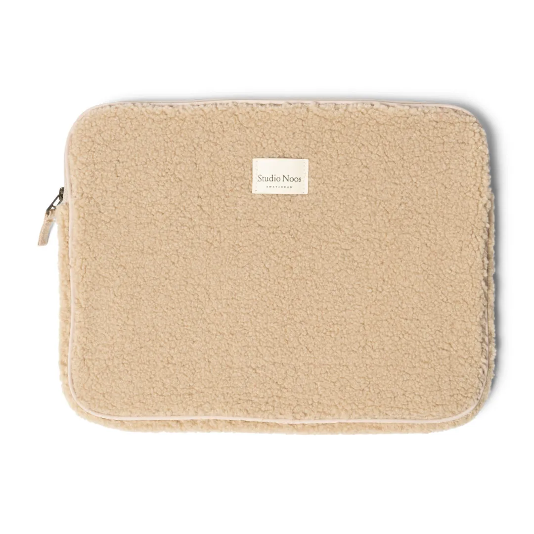 Laptop Sleeve "Ecru Teddy", 15 Zoll