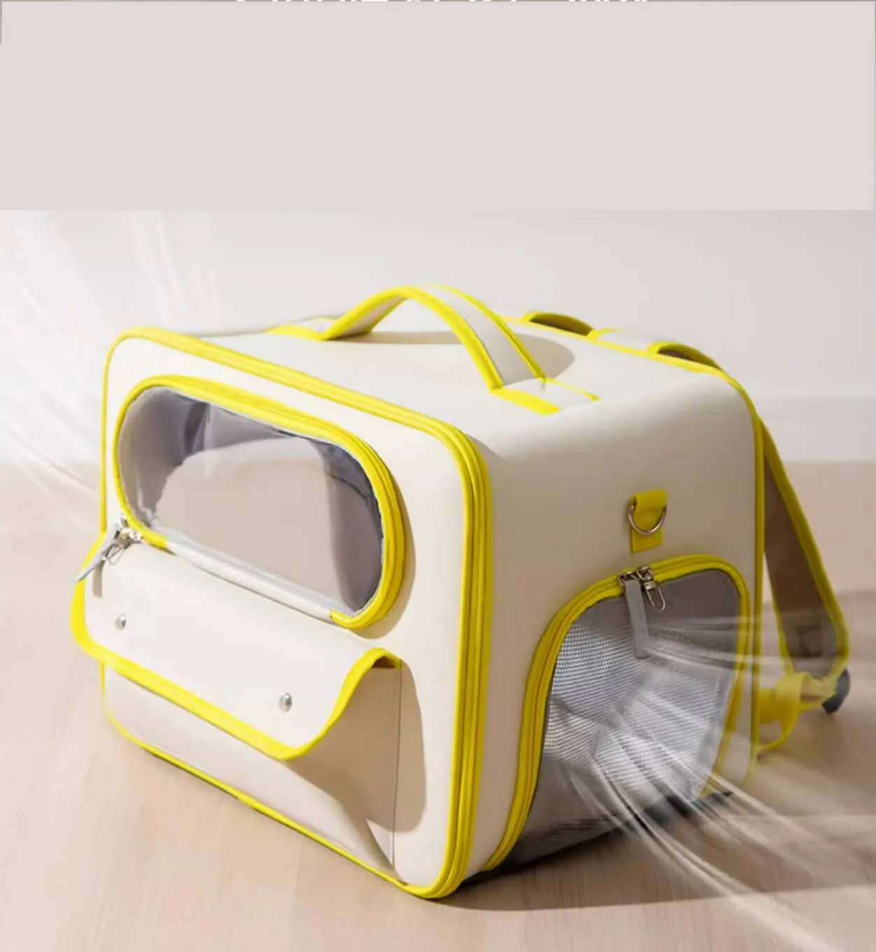 Large Space Pet Carrier Bag Travel Container for Cats Small Dogs