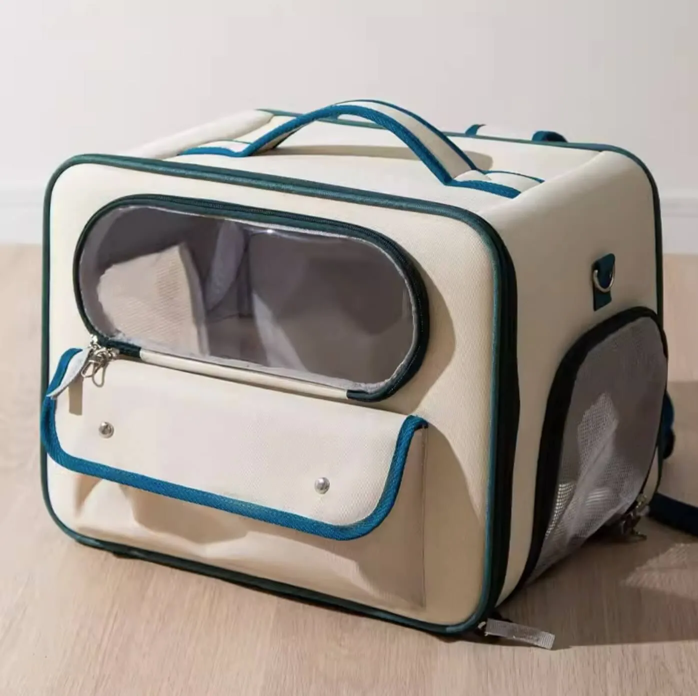 Large Space Pet Carrier Bag Travel Container for Cats Small Dogs