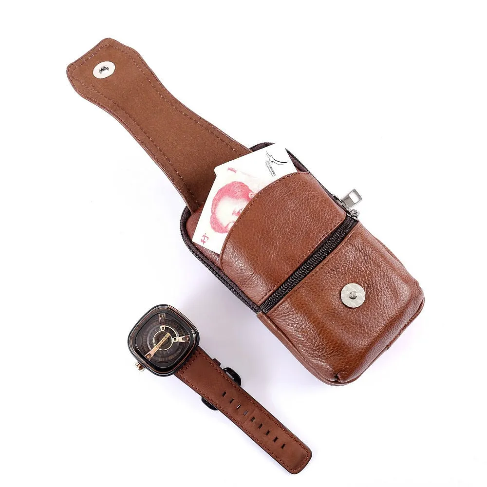 Leather Waist Large Capacity Belt Bag