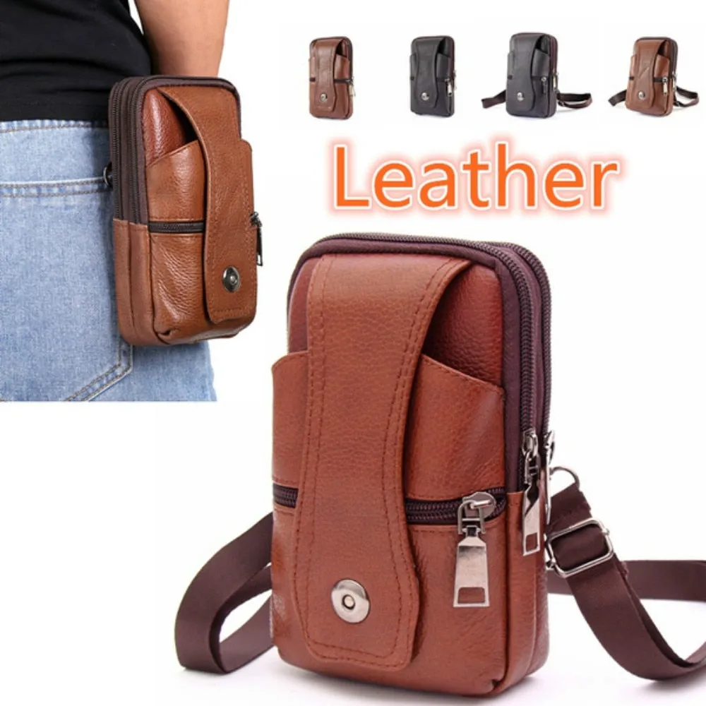 Leather Waist Large Capacity Belt Bag