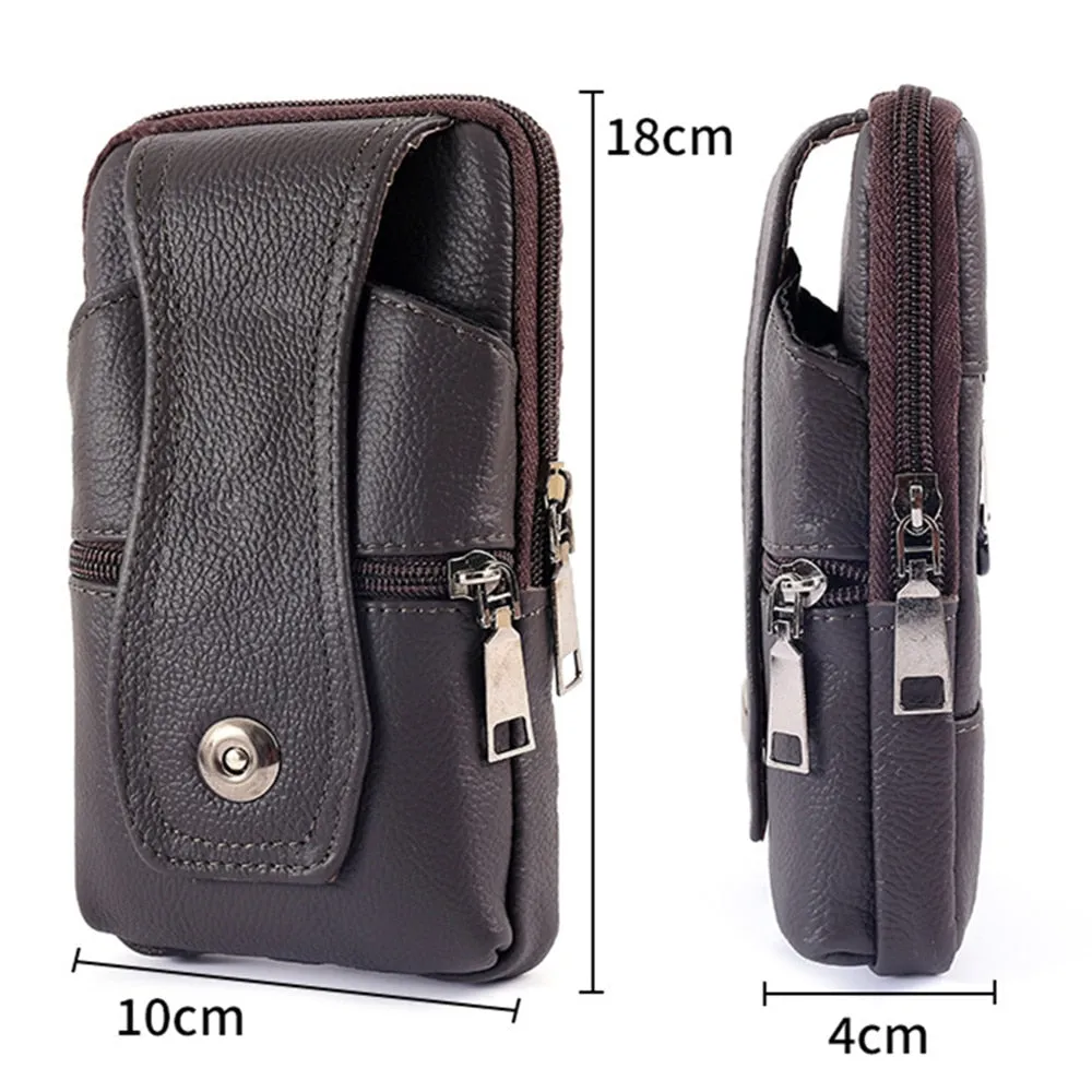 Leather Waist Large Capacity Belt Bag