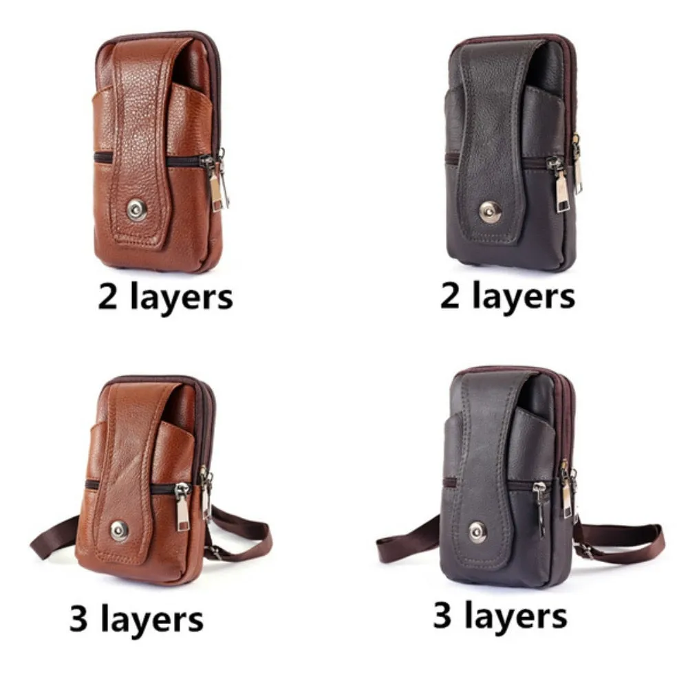 Leather Waist Large Capacity Belt Bag