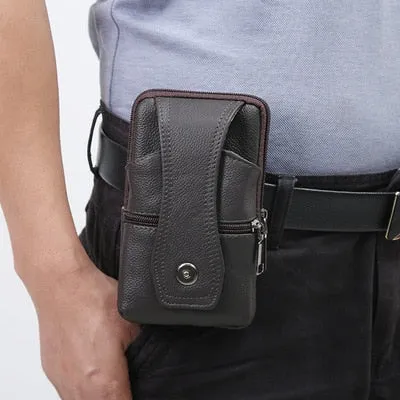 Leather Waist Large Capacity Belt Bag