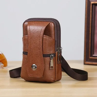 Leather Waist Large Capacity Belt Bag