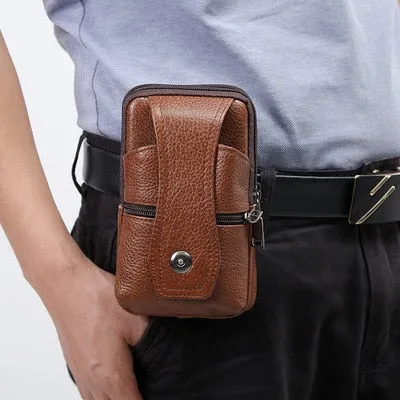 Leather Waist Large Capacity Belt Bag