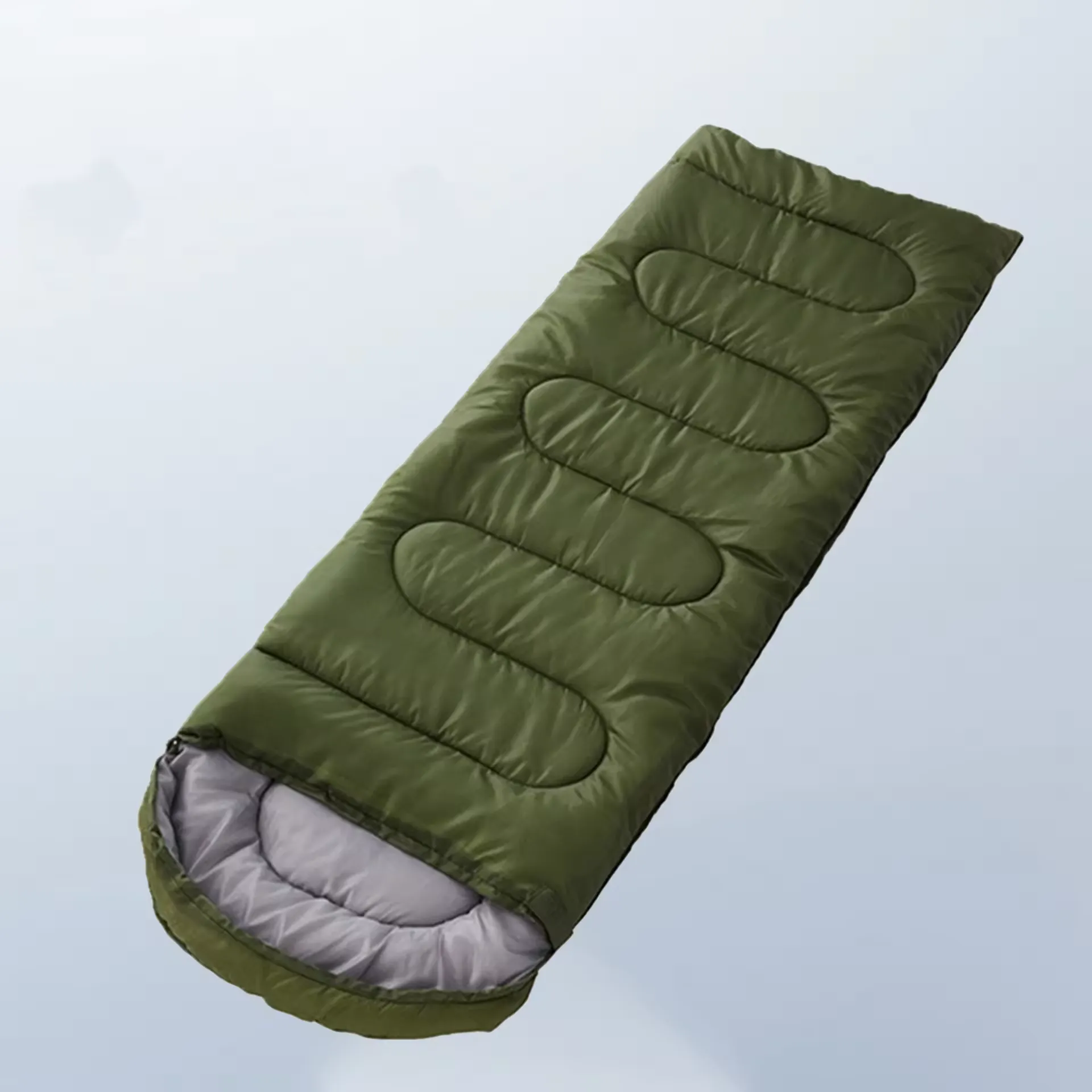 Lightweight Waterproof Portable Sleeping Bag for Cold Weather Camping Green