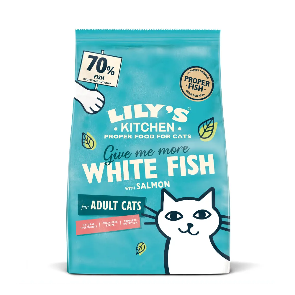 Lily's Kitchen White Fish & Salmon Adult Cat Dry Food