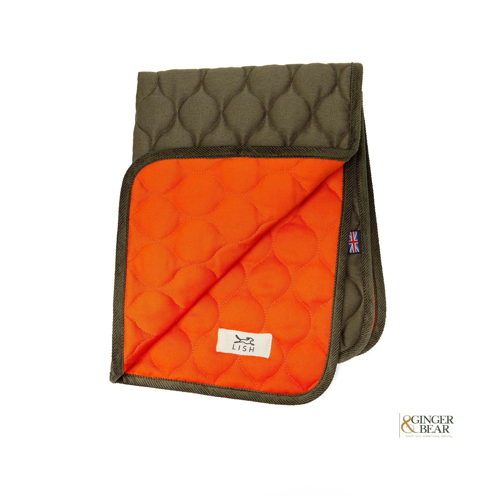 LISH Dog Travel Blanket, Winkley Orange