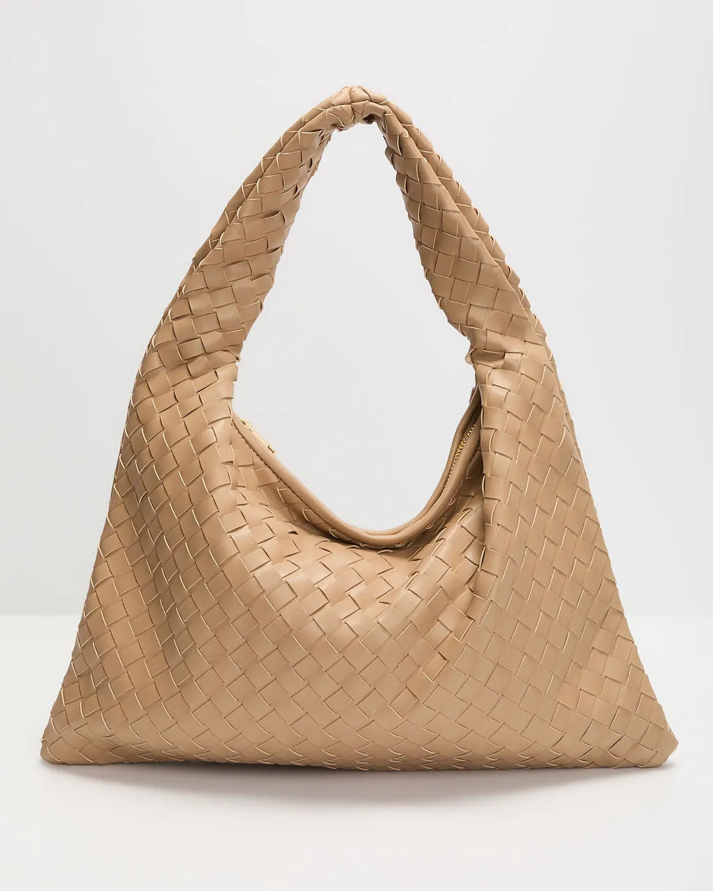 Lost In You Woven Leather Hobo Bag