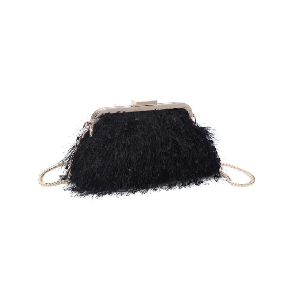 Luna Fringe Evening Clutch