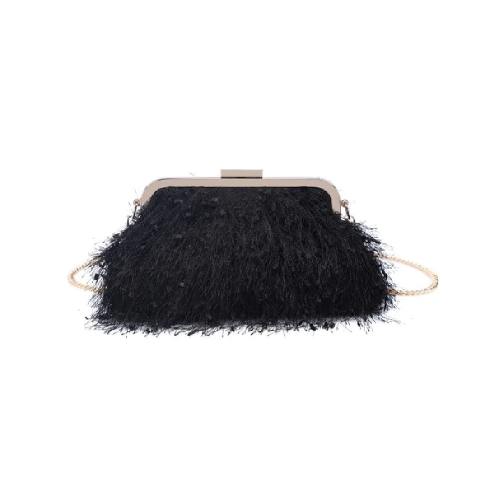 Luna Fringe Evening Clutch